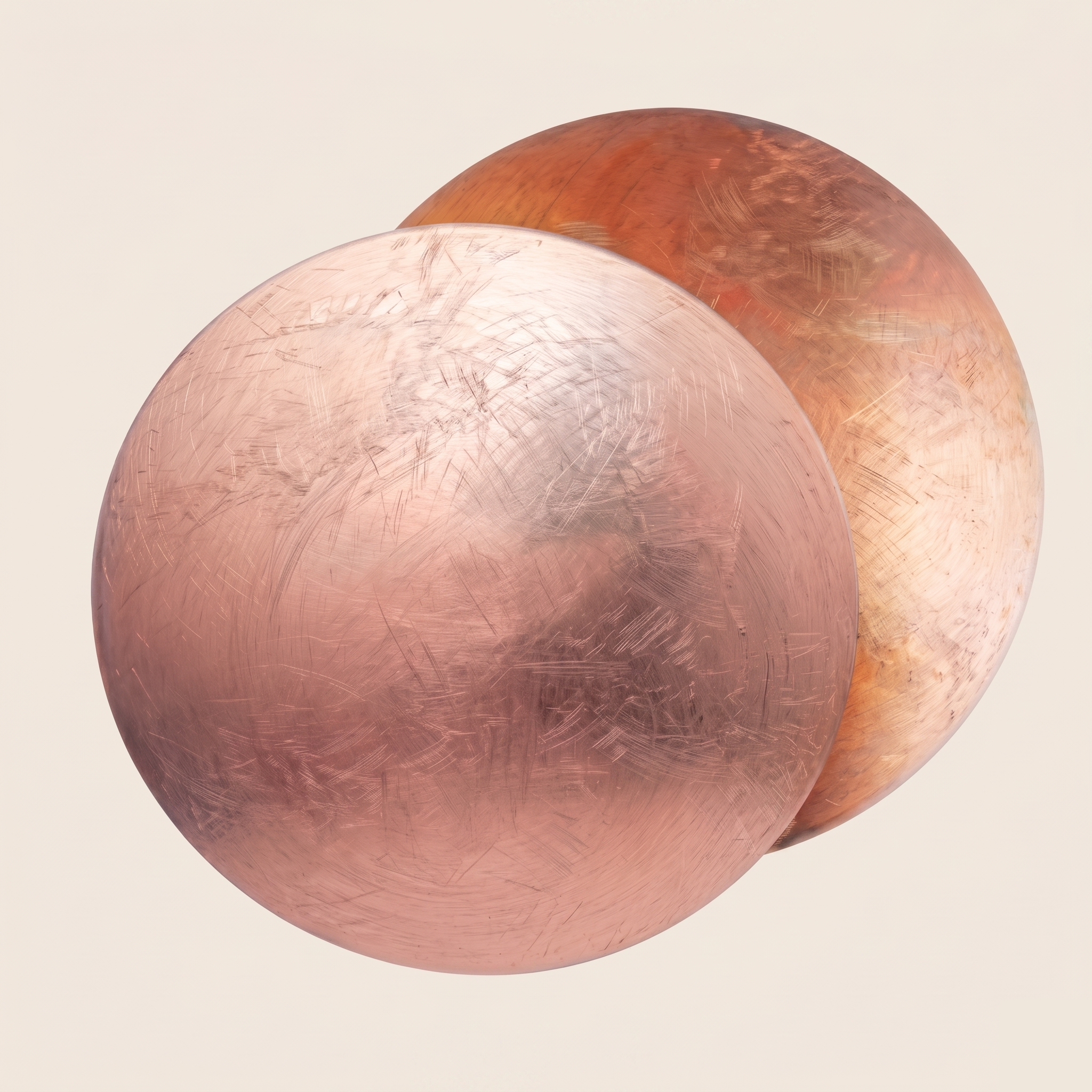 Copper Halo LED Wall Light - Round Eclipse Design - product photo