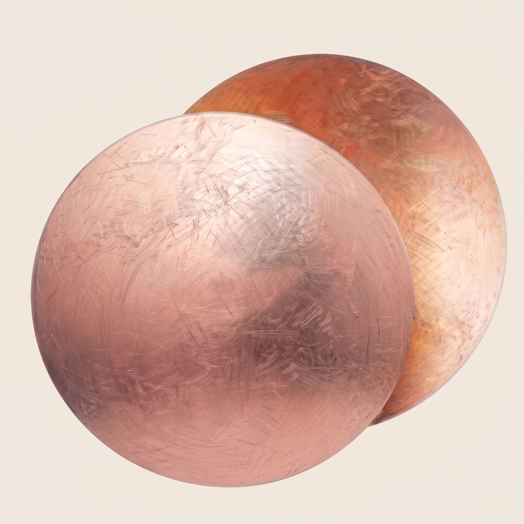 Copper Halo LED Wall Light - Round Eclipse Design - Copper