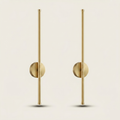Wireless Rechargeable LED Wall Light with Remote - Battery - Pack of 2, Gold