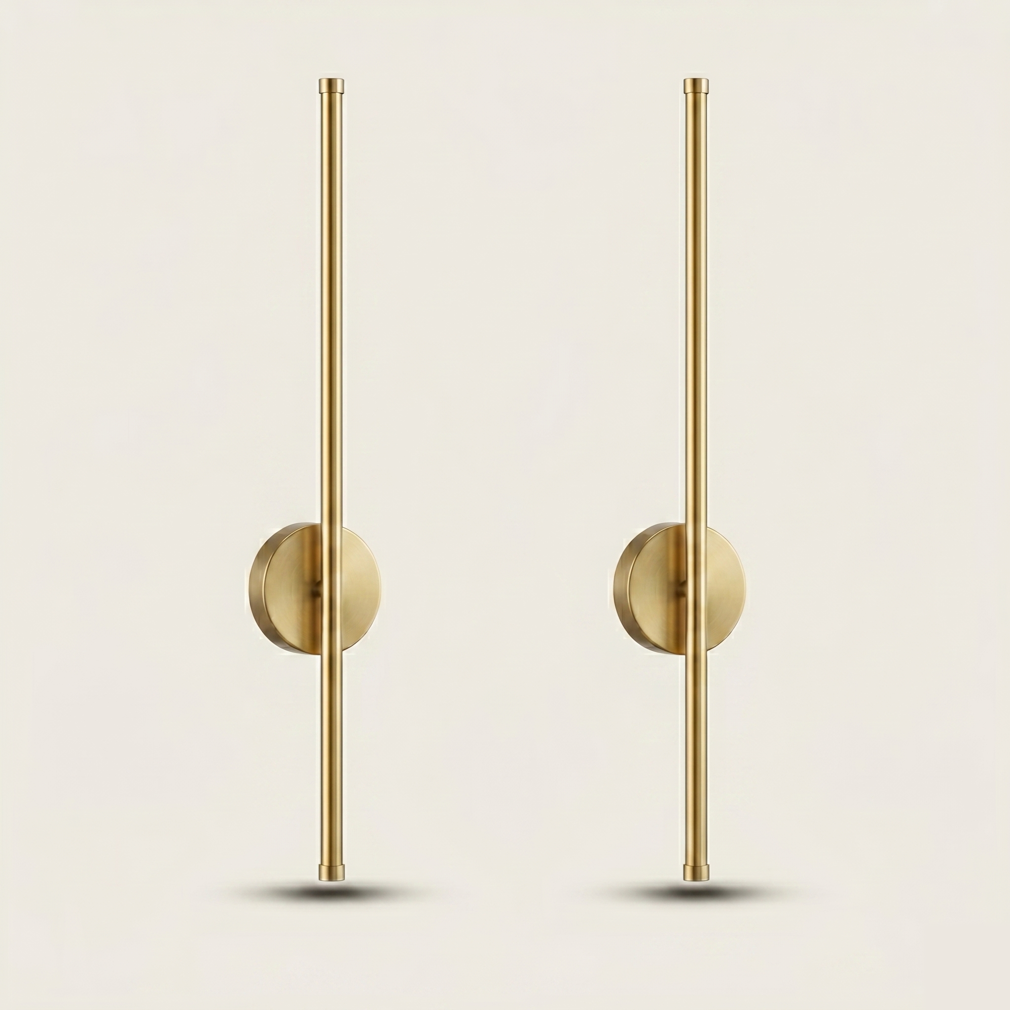 Wireless Rechargeable LED Wall Light with Remote - Battery - Pack of 2, Gold