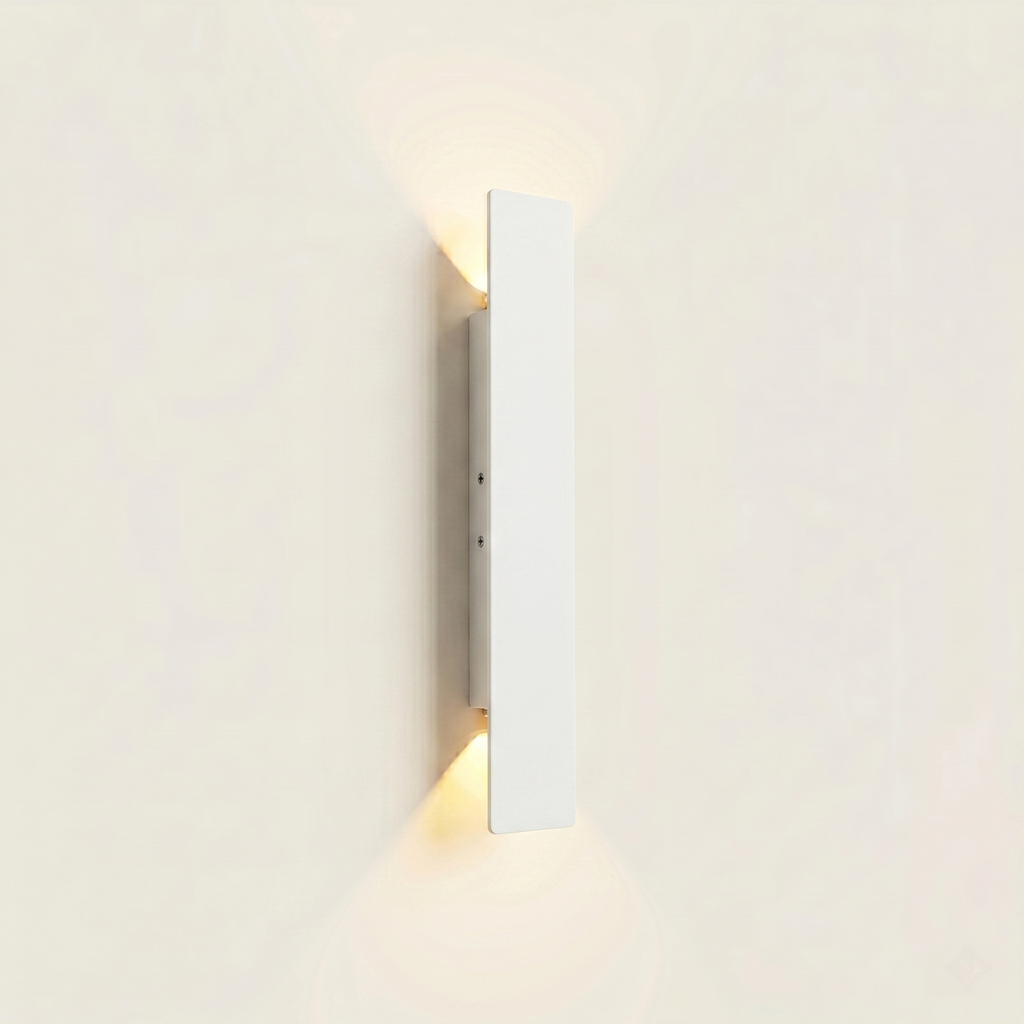 Minimalist LED Wall Light IP65 - Indoor/Outdoor Aluminium Bar - White