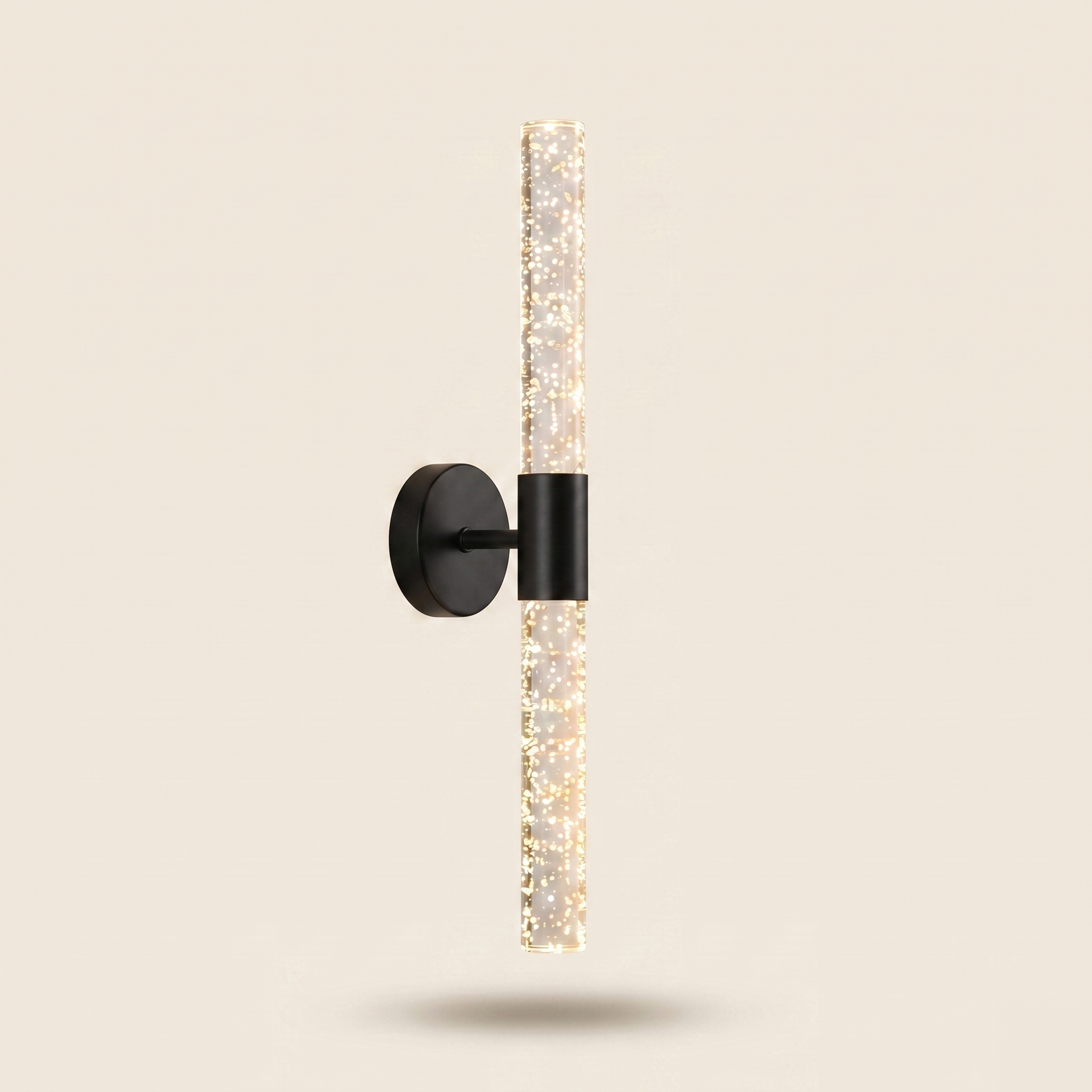 Crystal Stem LED Wall Light - Blown Glass & Metal - Warm White