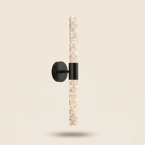 Crystal Stem LED Wall Light - Blown Glass & Metal - Warm White