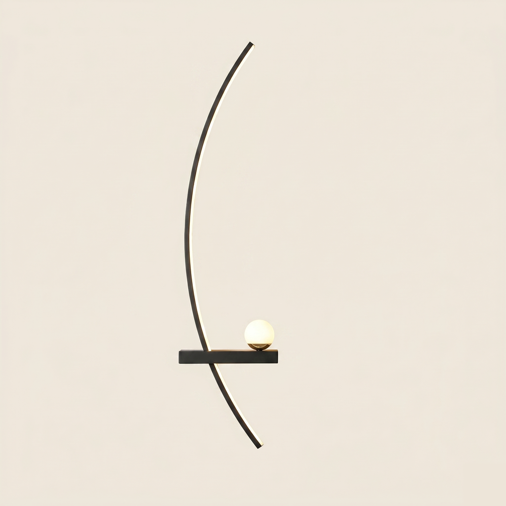 Adjustable LED Reading Wall Light - Remote Control Bedside - 55 cm, Left