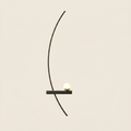 Adjustable LED Reading Wall Light - Remote Control Bedside - 55 cm, Left