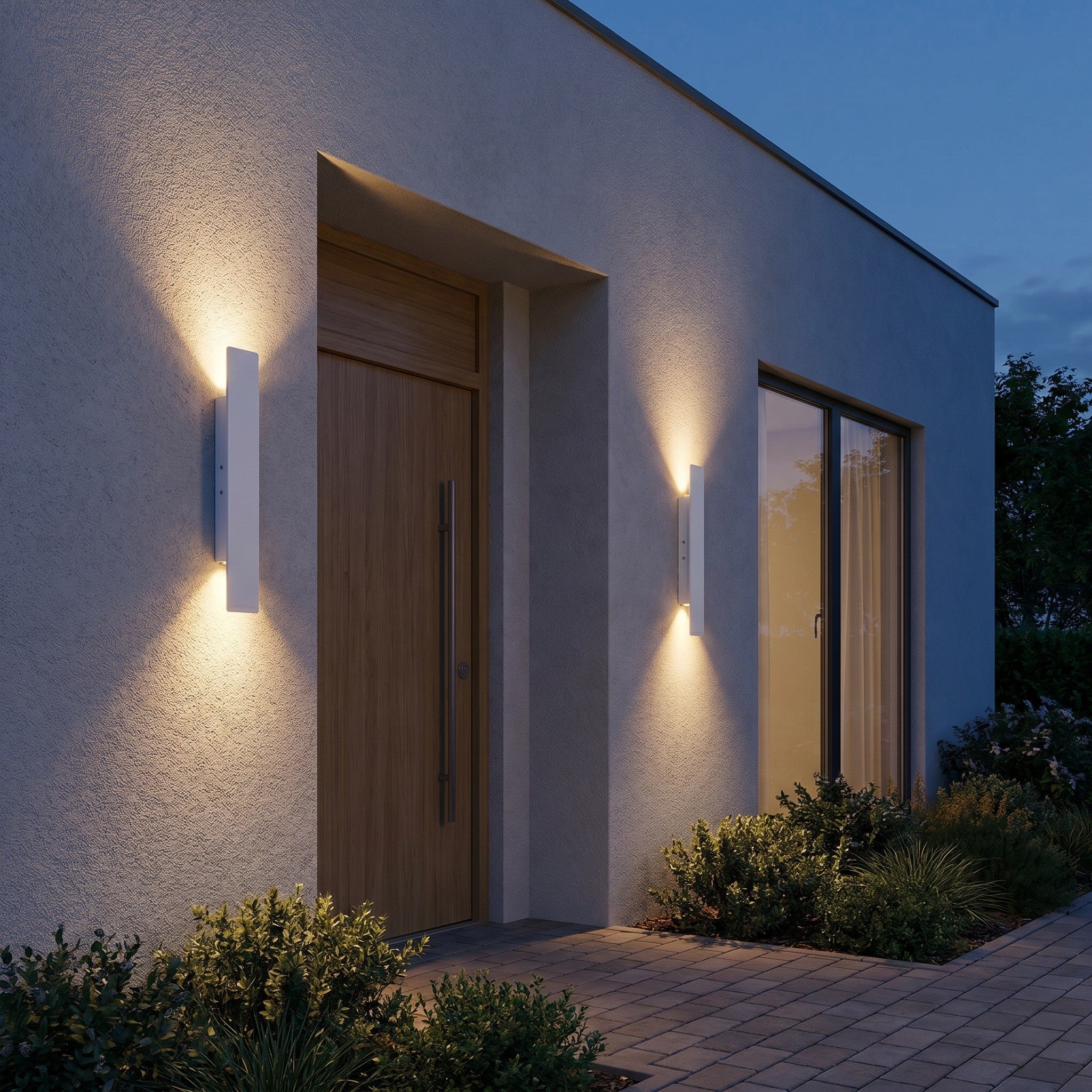 Minimalist LED Wall Light IP65 - Indoor/Outdoor Aluminium Bar - product photo