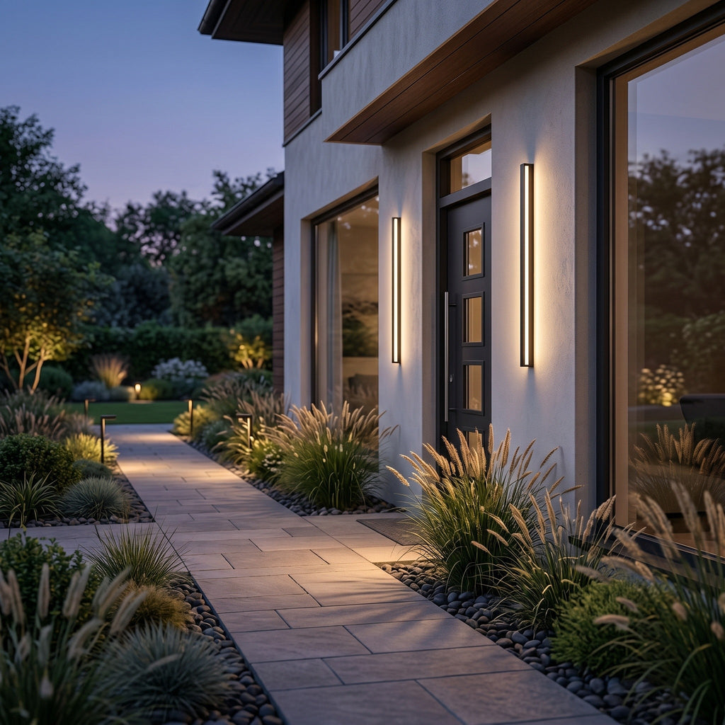 Linear LED Outdoor Wall Light IP65 - Aluminium Strip - product photo