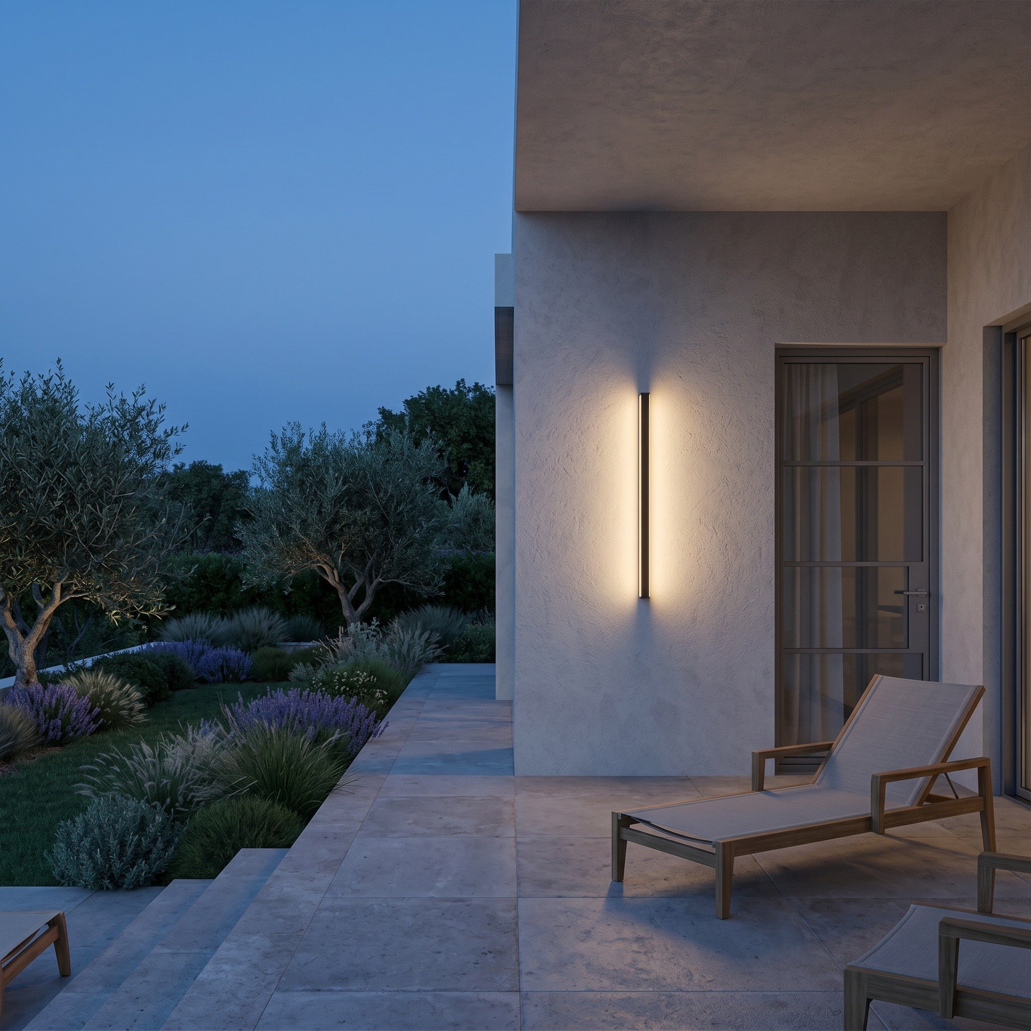 Linear LED Outdoor Wall Light IP65 - Aluminium Strip - product photo