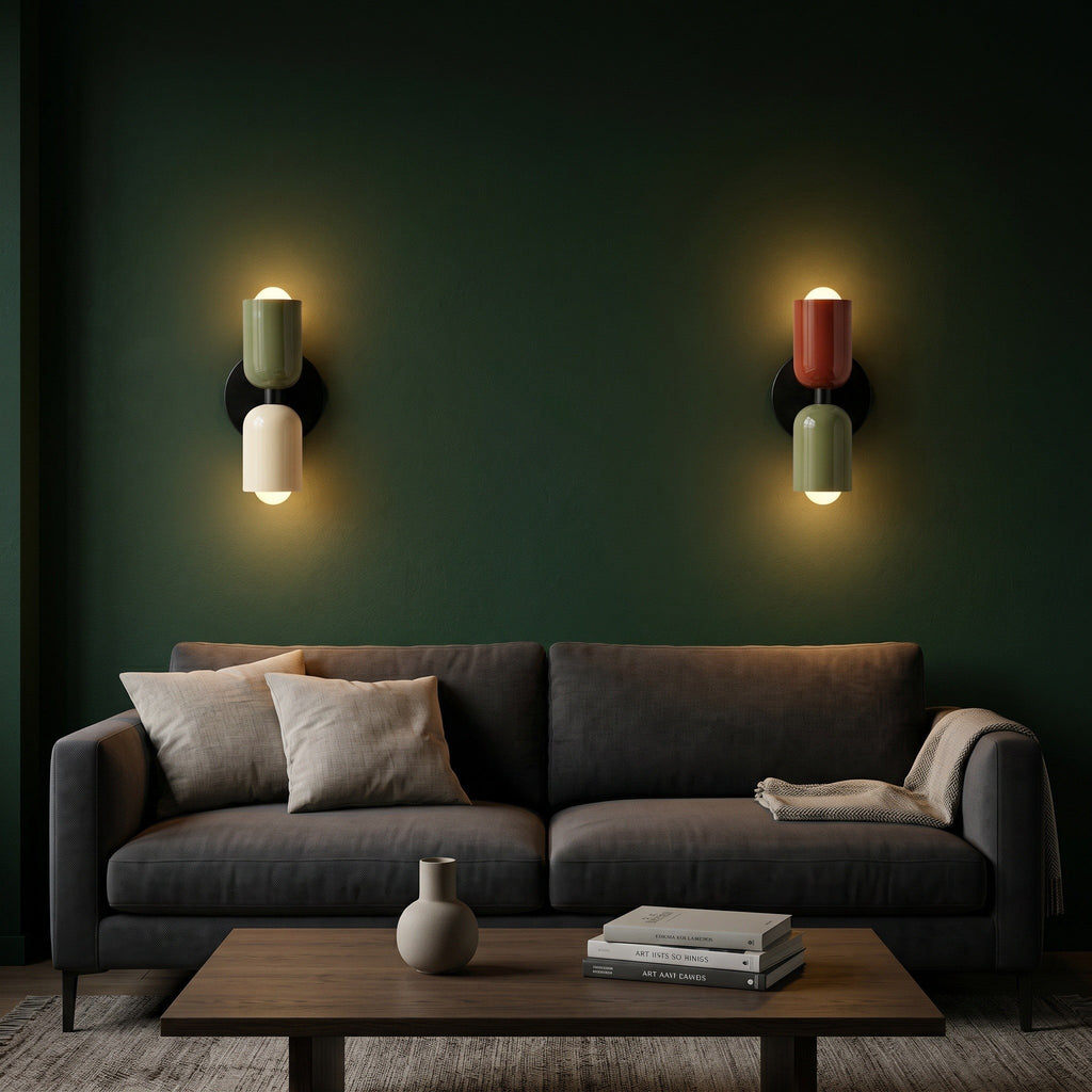 Multicolour Metal Disc Wall Light - LED Kids Room - product photo