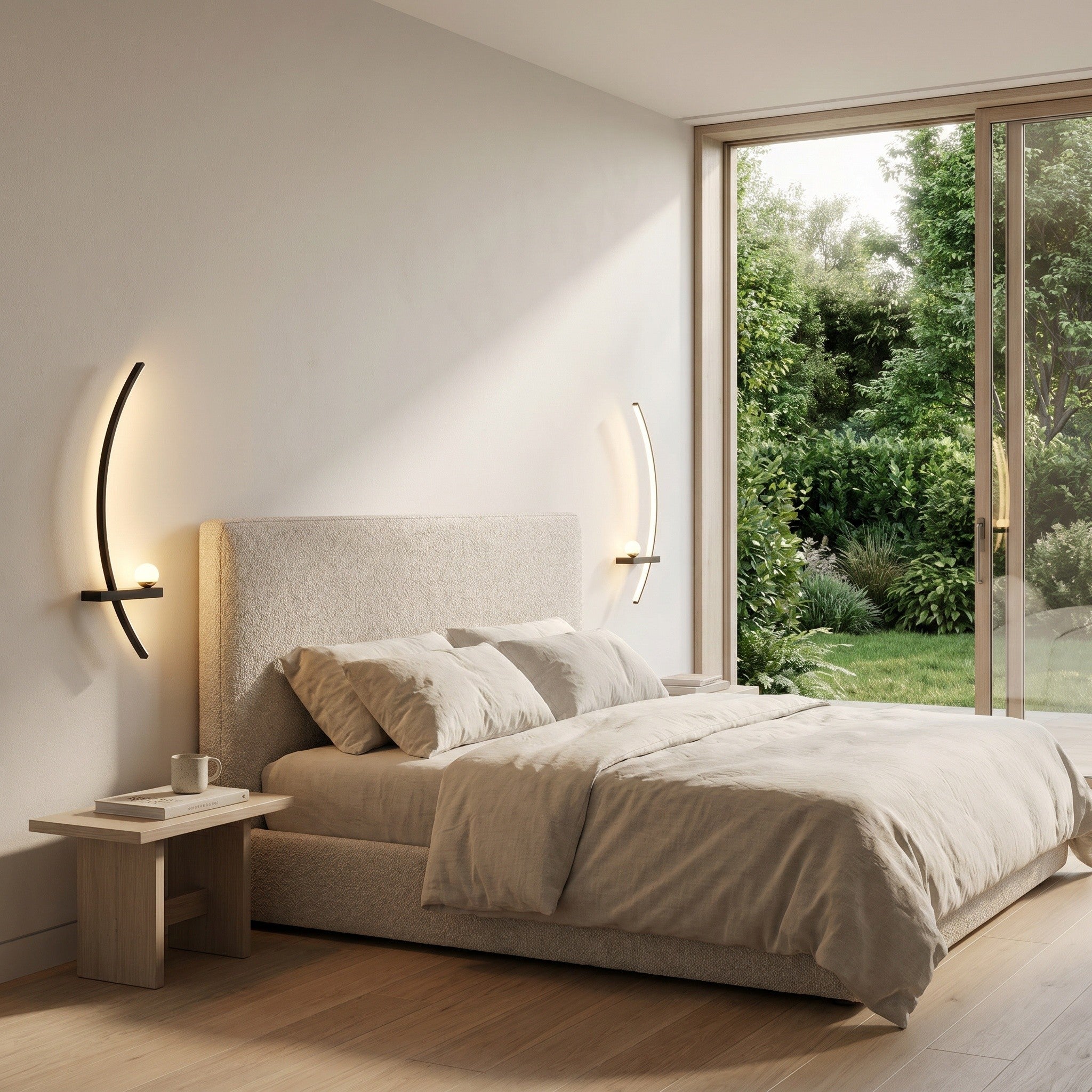Adjustable LED Reading Wall Light - Remote Control Bedside - product photo