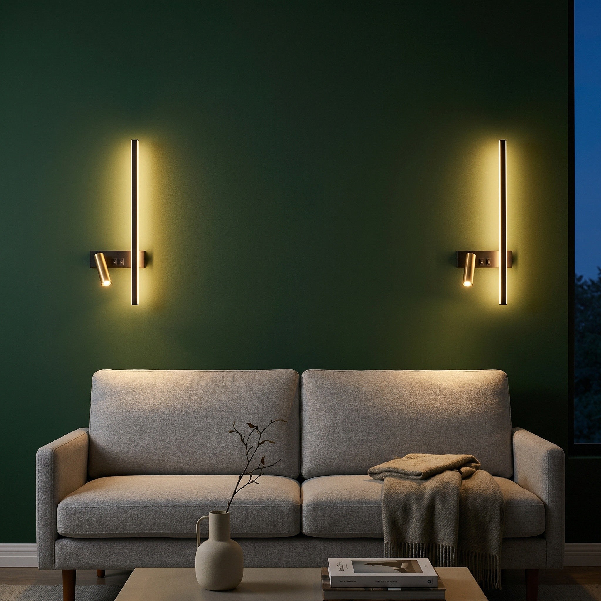 Nordic Bar & Spotlight Wall Light - Adjustable LED - product photo