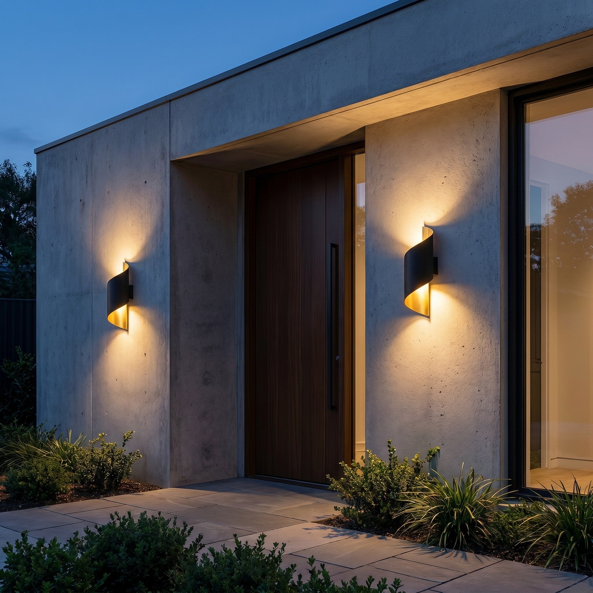 Spiral LED Outdoor Wall Light IP65 - Aluminium - product photo