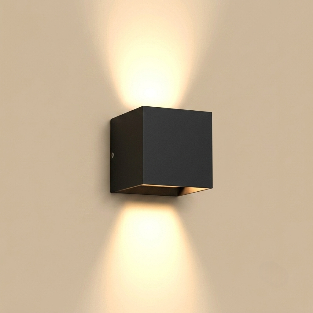IP65 Indoor/Outdoor LED Wall Light - Aluminium & Glass - Cool White (5500-7000K)