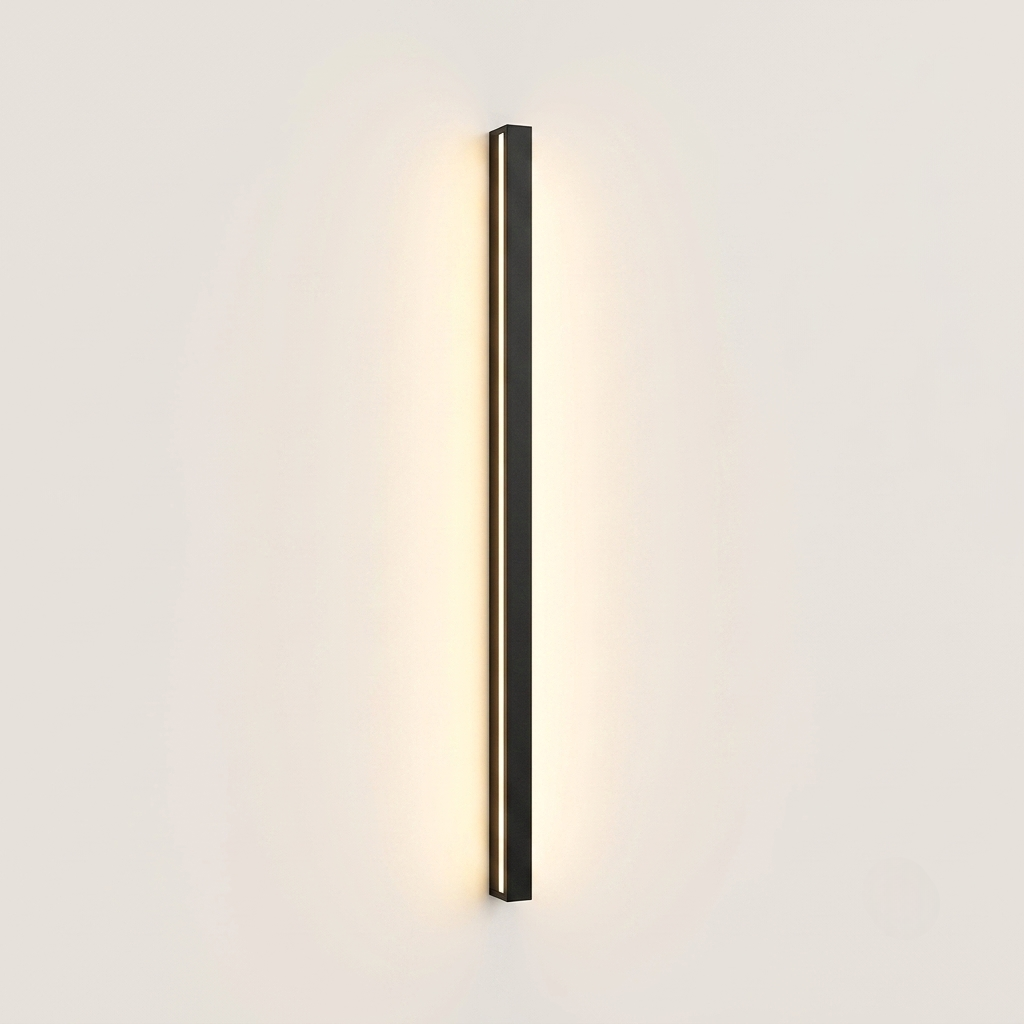 Linear LED Outdoor Wall Light IP65 - Aluminium Strip - Warm White
